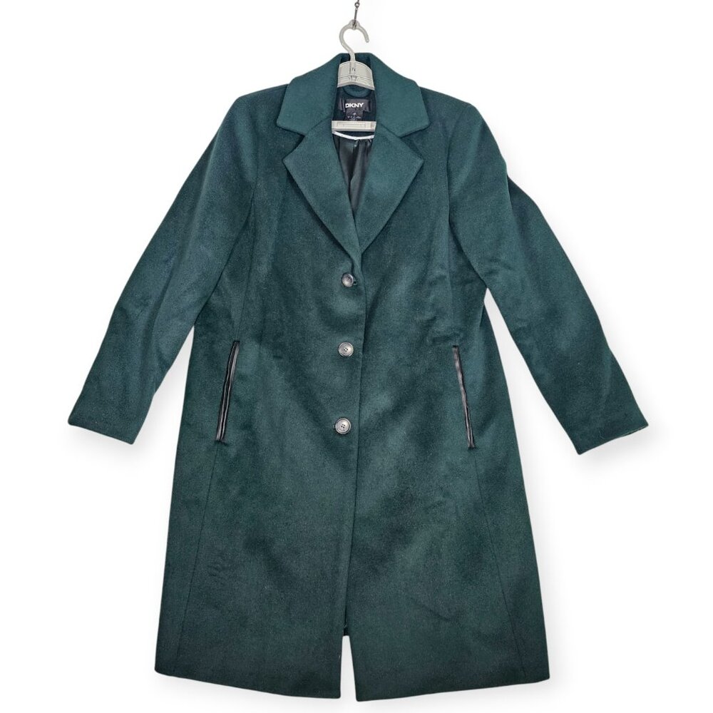 DKNY | Walker Coat | Women's | Large | Forest Green | Wool Blend